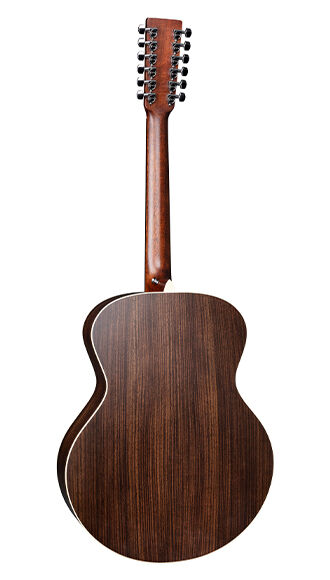 Back of Martin Grand J-16E 12-String Gloss Top Guitar
