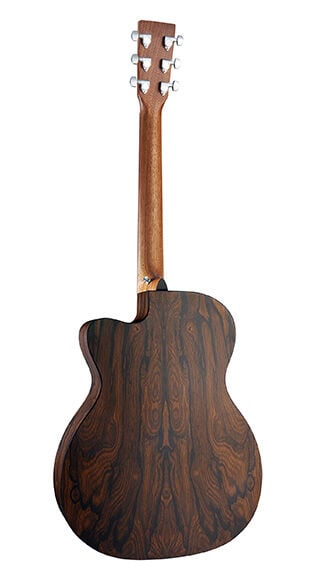 Back of Martin OMC-X2E Ziricote Guitar