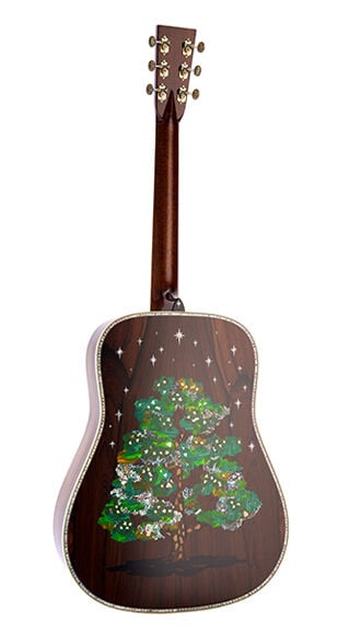 Back of Martin D-300 Guitar