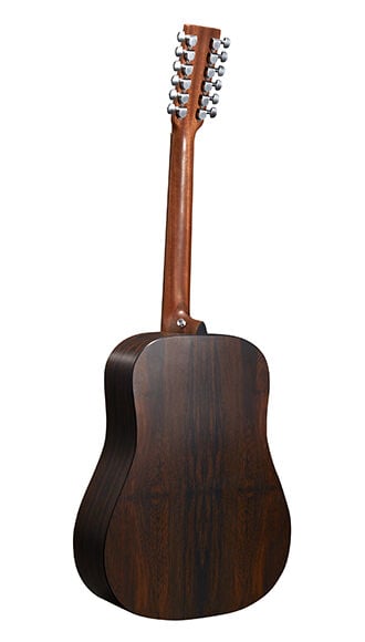 Back of Martin D-X2E Brazilian 12-String Guitar