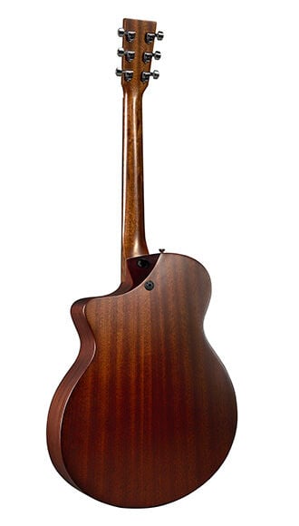 Back of Martin SC-10E Spruce Guitar