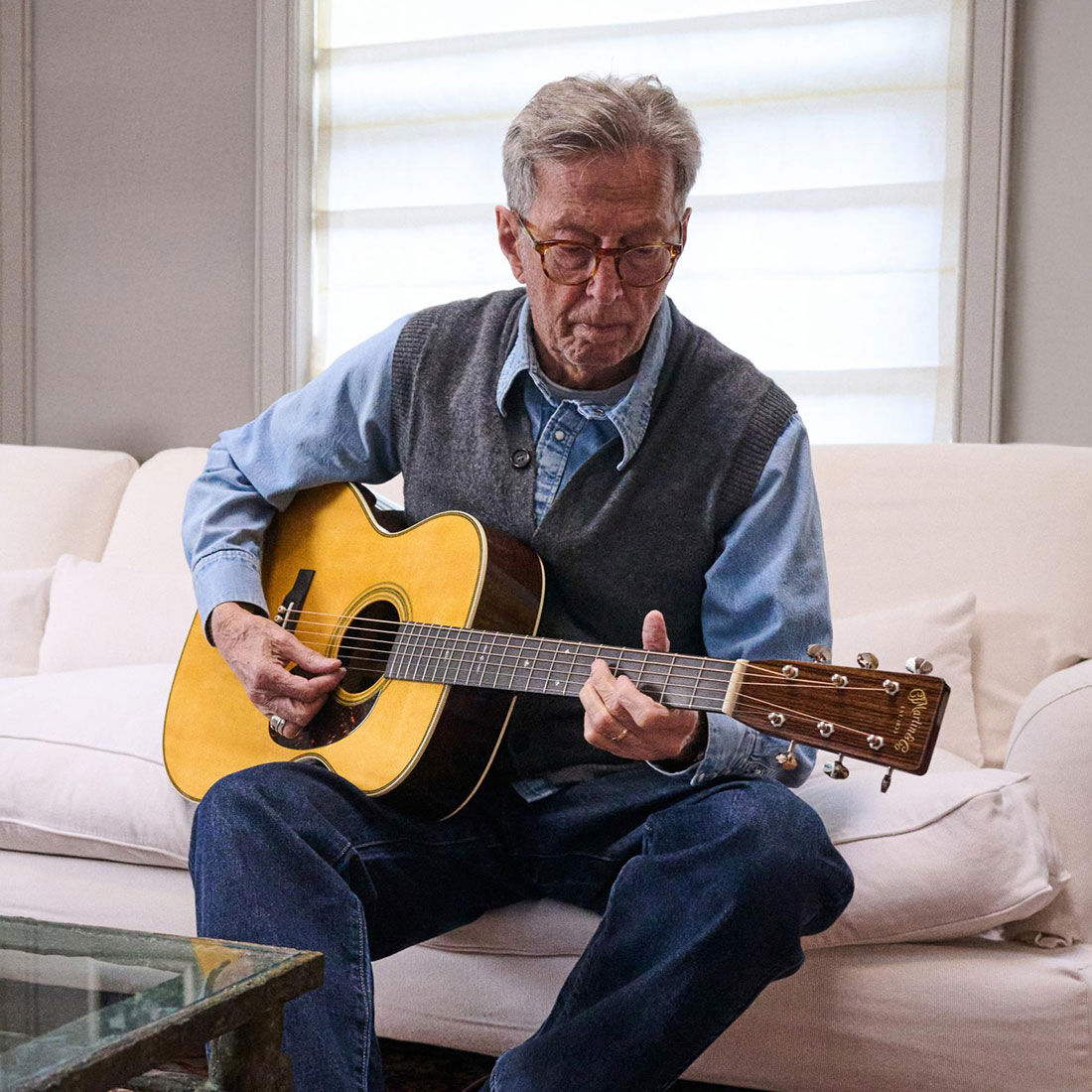 Eric Clapton with his guitar